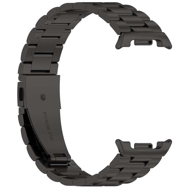 For Samsung Galaxy Watch8 /8 Ultra 2 Tri-beads Flat Buckle Titanium Alloy Watch Band(Silver)
