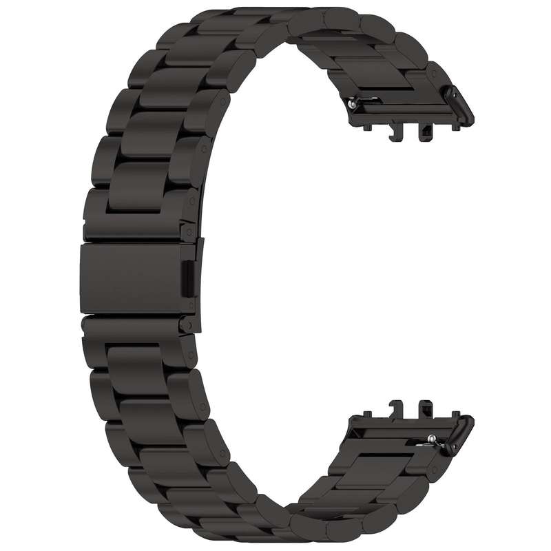 For Samsung Galaxy Fit3 / SM-R390 Tri-beads Flat Buckle Titanium Alloy Watch Band(Silver)
