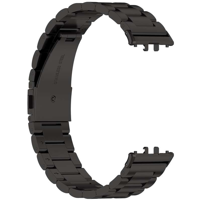 For Samsung Galaxy Fit3 / SM-R390 Tri-beads Flat Buckle Titanium Alloy Watch Band(Silver)
