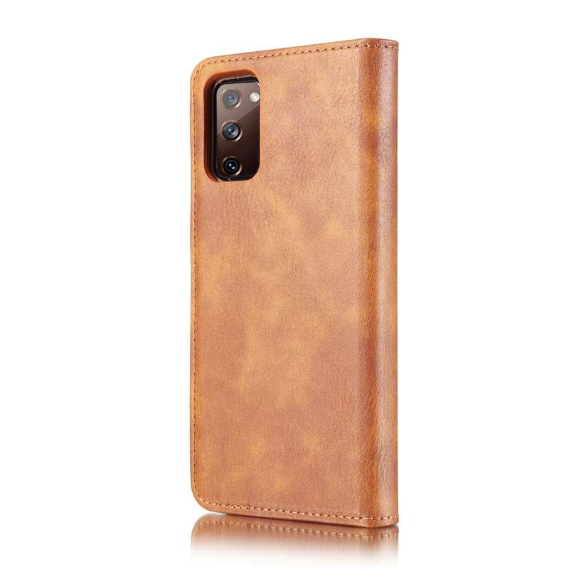 For Samsung Galaxy S20 FE DG.MING Crazy Horse Texture Flip Detachable Magnetic Leather Case with Hol