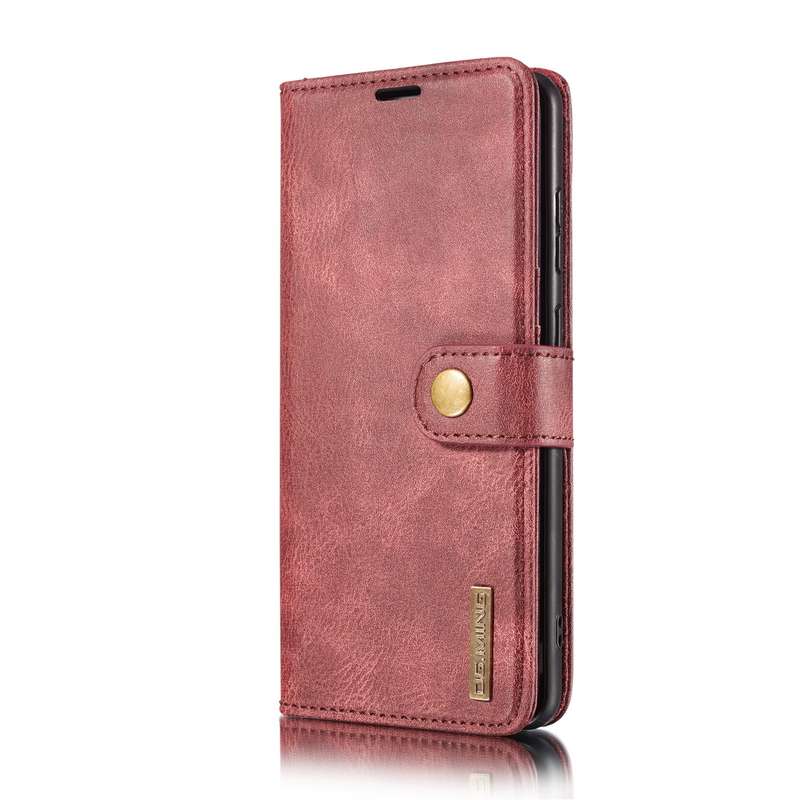 For Samsung Galaxy S20 FE DG.MING Crazy Horse Texture Flip Detachable Magnetic Leather Case with Hol