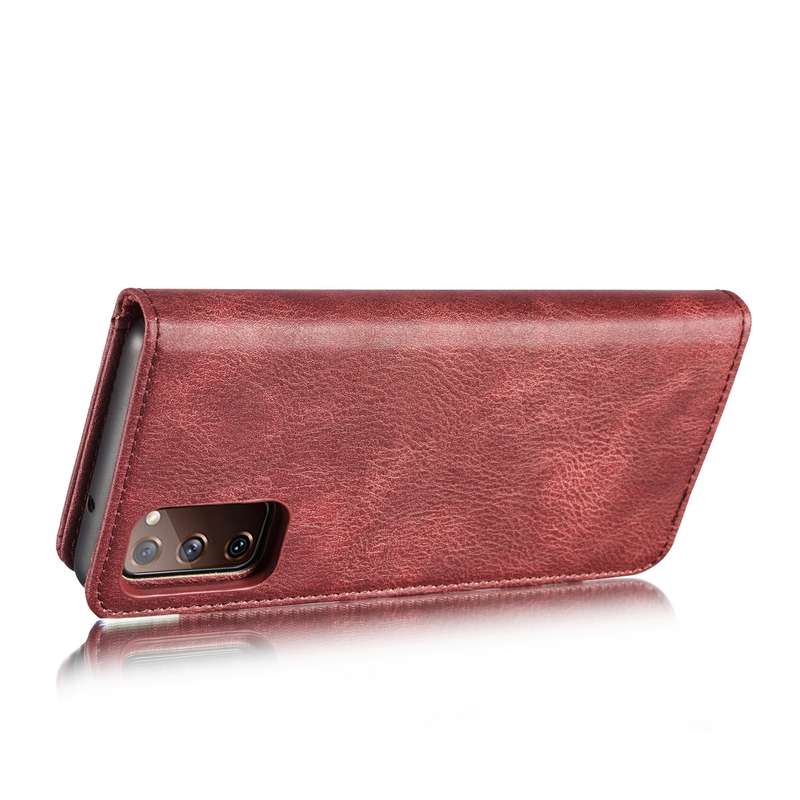 For Samsung Galaxy S20 FE DG.MING Crazy Horse Texture Flip Detachable Magnetic Leather Case with Hol