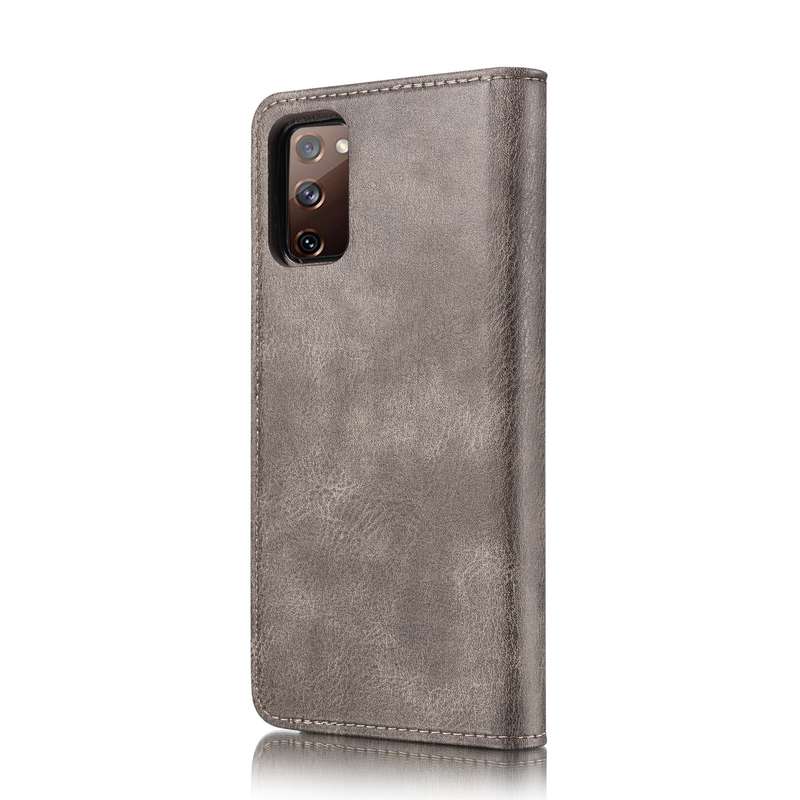 For Samsung Galaxy S20 FE DG.MING Crazy Horse Texture Flip Detachable Magnetic Leather Case with Hol