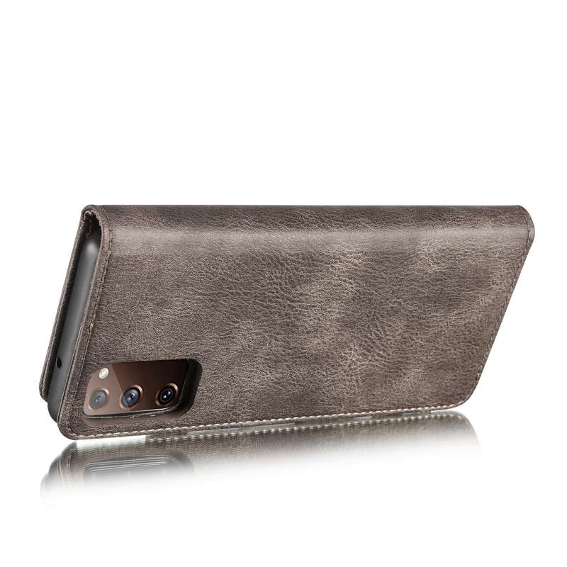 For Samsung Galaxy S20 FE DG.MING Crazy Horse Texture Flip Detachable Magnetic Leather Case with Hol