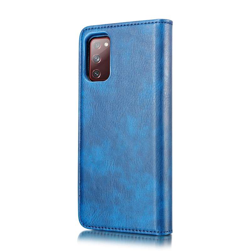 For Samsung Galaxy S20 FE DG.MING Crazy Horse Texture Flip Detachable Magnetic Leather Case with Hol