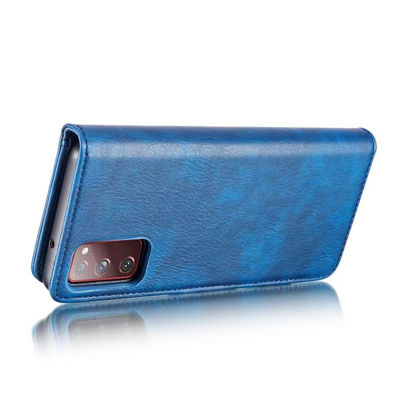 For Samsung Galaxy S20 FE DG.MING Crazy Horse Texture Flip Detachable Magnetic Leather Case with Hol