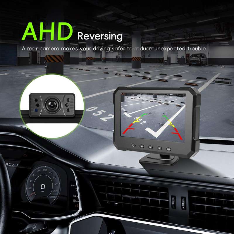 5 inch Digital Wired 1 to 1 Reversing Display Screen Car Central Control Machine Set, With Europe Sh