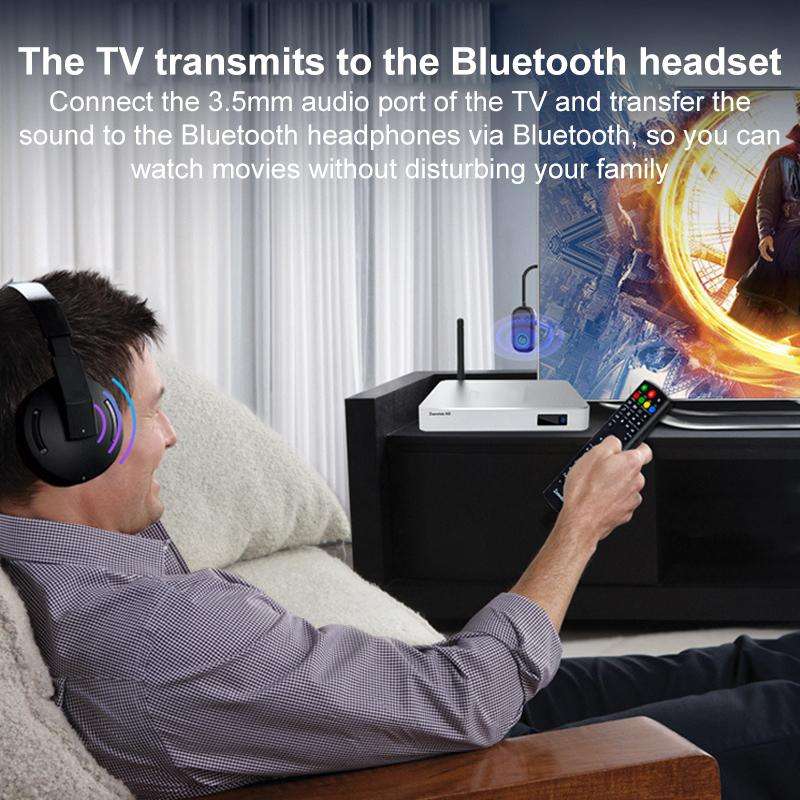 BR08T 2 in 1 Car Bluetooth AUX Receiver Transmitter Bluetooth Audio Adapter(Black)