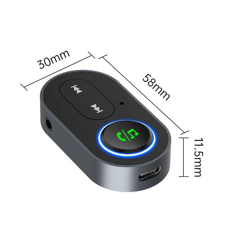 BR10 Car Bluetooth AUX Receiver Bluetooth Audio Adapter(Black)