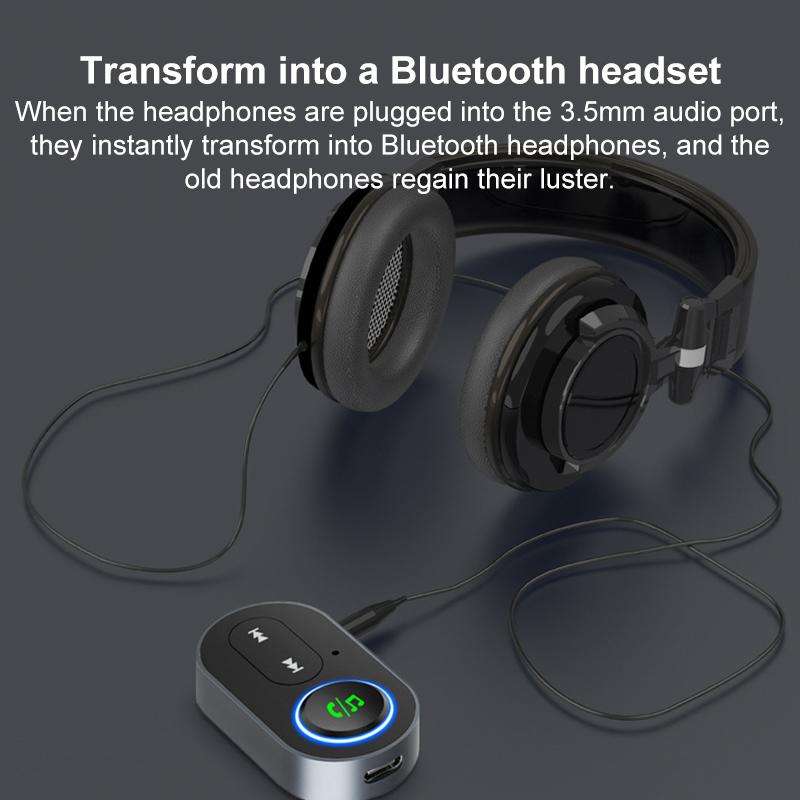 BR10 Car Bluetooth AUX Receiver Bluetooth Audio Adapter(Black)