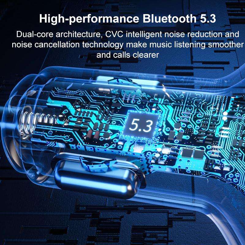 BC95 Car Bluetooth Hands-free Calling PD36W Fast Charging Car Voltage Monitoring(Black)