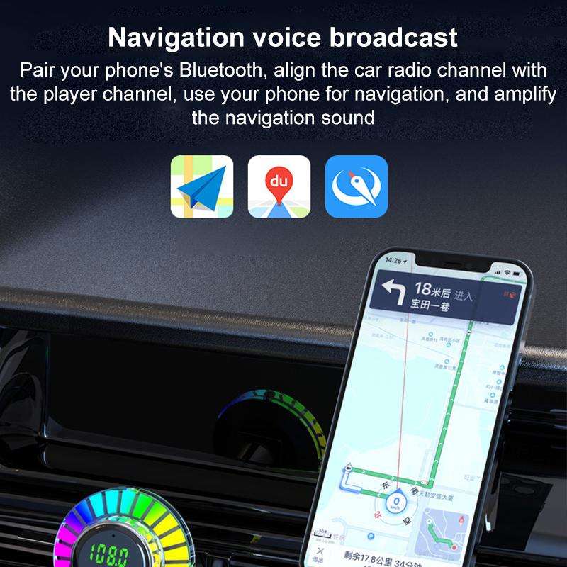 BC96 Car Bluetooth Hands-free Calling PD48W Fast Charging(Black)
