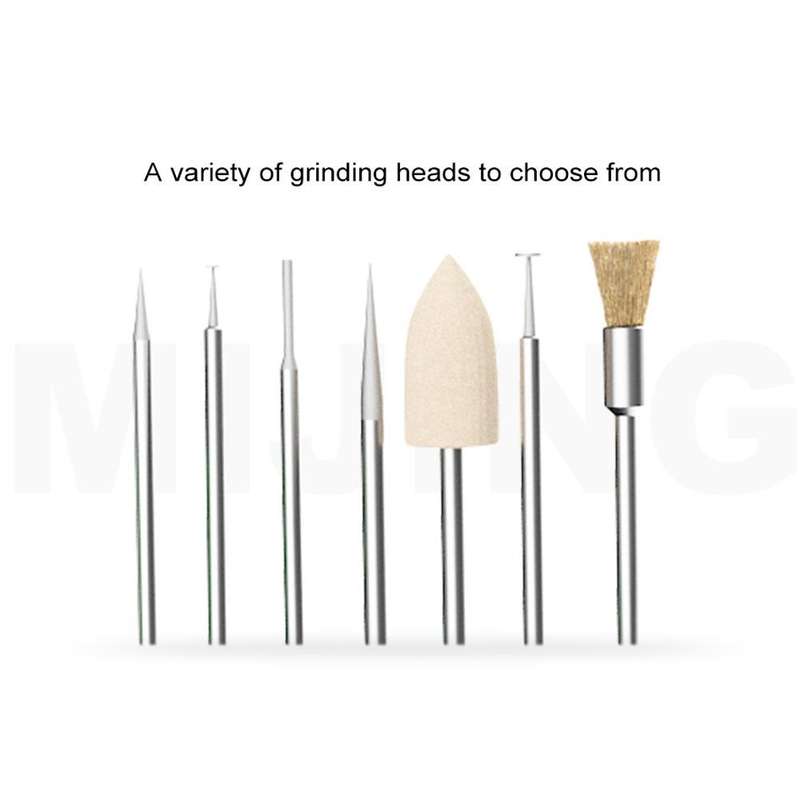 Mijing DM-12 Coaxial Polishing Pen with 7 Grinding Heads