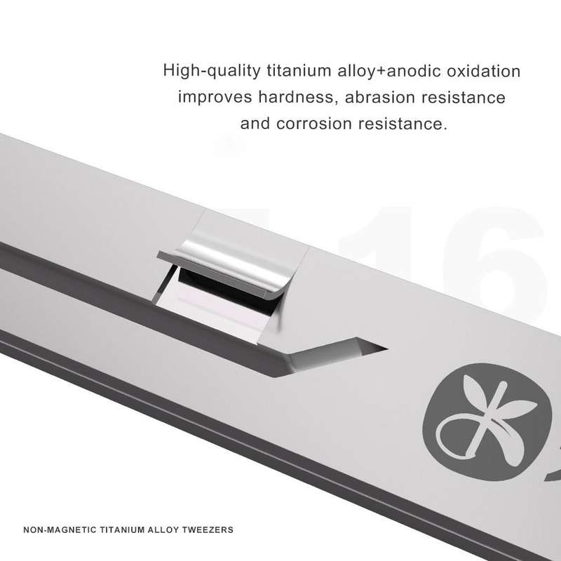 Mijing NZ-16 Non-Magnetic Ultralight 0.1mm Titanium Alloy Tweezers