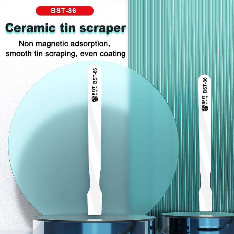 BEST BST-86 Multifunctional Anti-static Anti-magnetic BGA Ceramic Tin Scraper