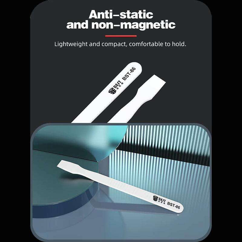 BEST BST-86 Multifunctional Anti-static Anti-magnetic BGA Ceramic Tin Scraper