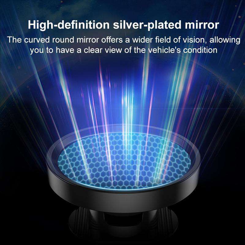 Car Rear Seat Blind Spot Wide-angle Auxiliary Mirror(Black)