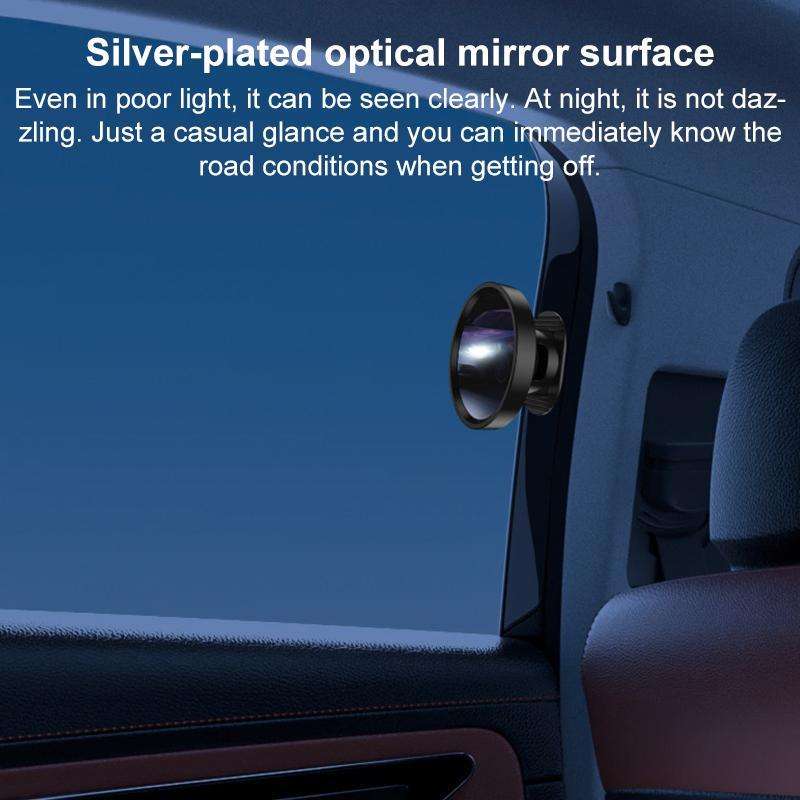Car Rear Seat Blind Spot Wide-angle Auxiliary Mirror(Black)
