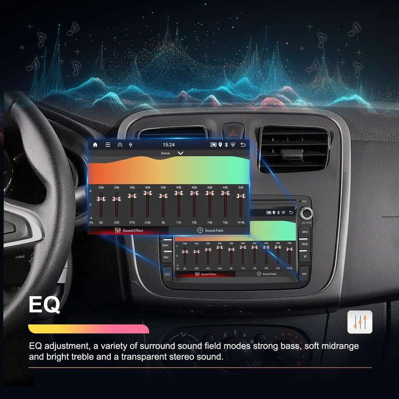 For Dacia Android 15 7 inch Wireless CarPlay Car Player Car Central Control Navigation Machine, Spec