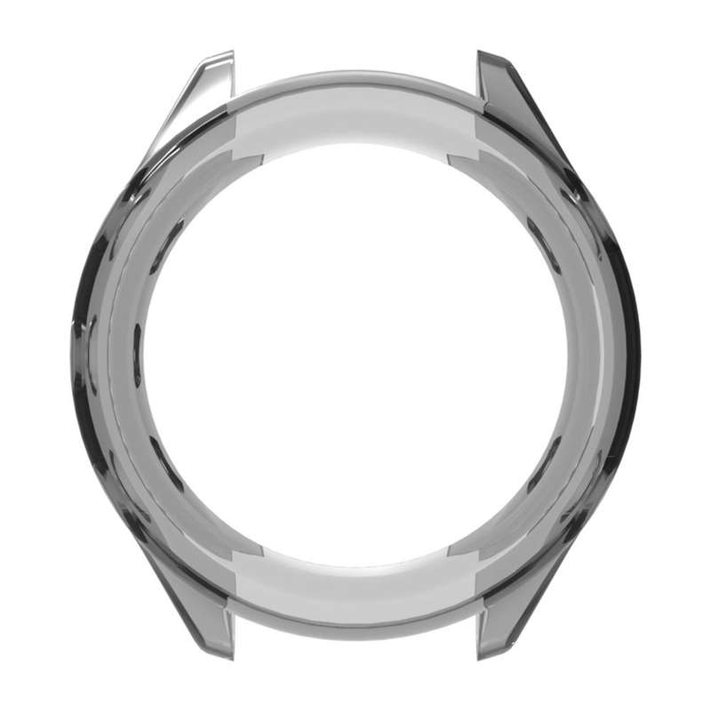 For Garmin Forerunner 570 42mm Half Coverage Hollow TPU Watch Protective Cover(Transparent Purple)