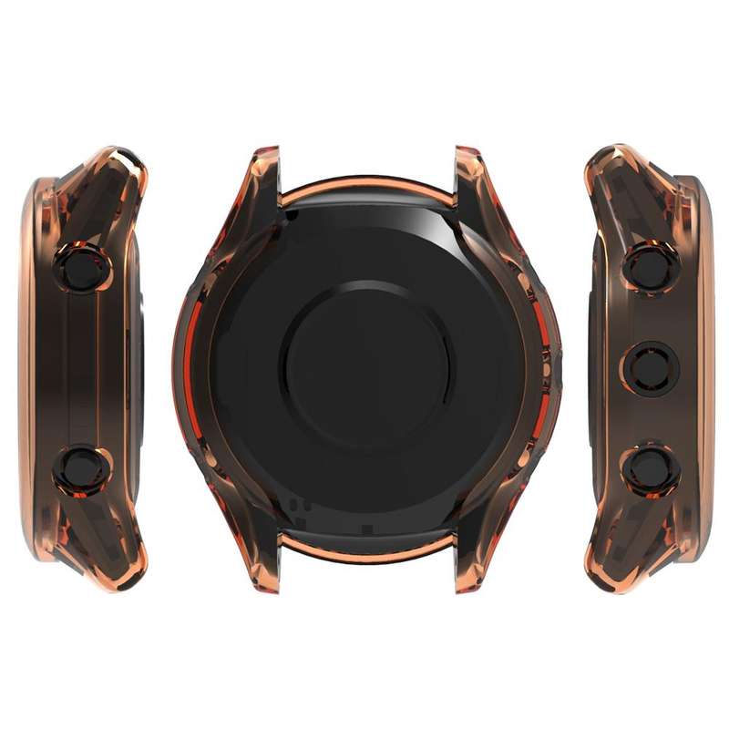 For Garmin Forerunner 970 Half Coverage Hollow TPU Watch Protective Cover(Transparent)