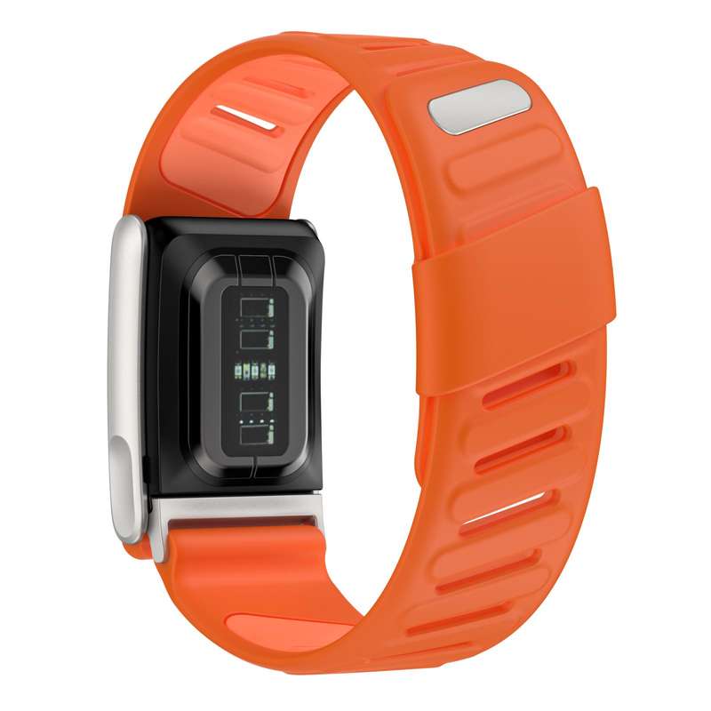For WHOOP 5.0 Electrocardiogram Silicone Sports Watch Band(Orange+Light Orange)