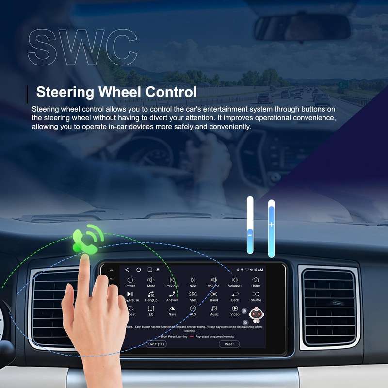 For Toyota COROLLA Android 15 7 inch Wireless CarPlay Car Player Car Central Control Navigation Mach
