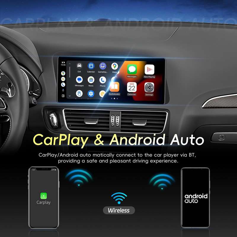 For Audi Q5 2009-2019 Android 15 10.33 inch 2G+64G Car Central Control Audio Video Navigation, Speci