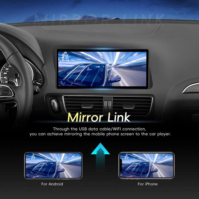 For Audi Q5 2009-2019 Android 15 10.33 inch 2G+64G Car Central Control Audio Video Navigation, Speci