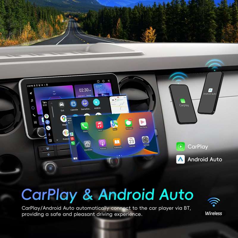 10.36 inch Screen Android 15 Car CarPlay Navigation Integrated Machine with Dual Knob, Specification
