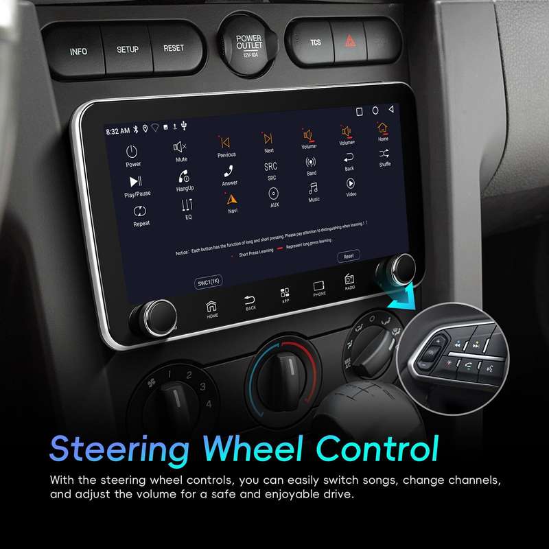 10.36 inch Screen Android 15 Car CarPlay Navigation Integrated Machine with Dual Knob, Specification