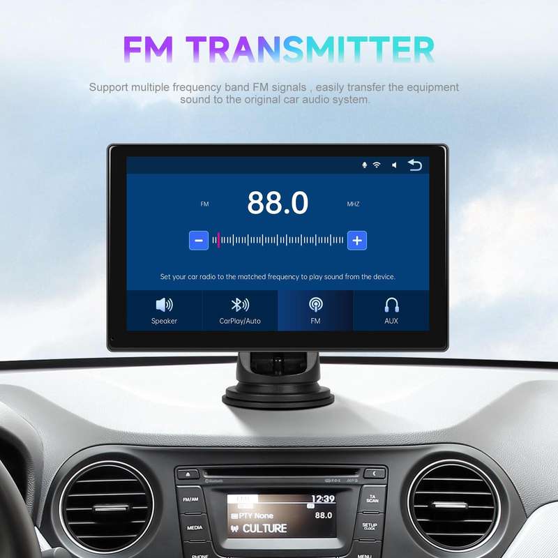 9 inch Car Wireless CarPlay and Android Auto Car HD Navigation Display, Specification:Standard