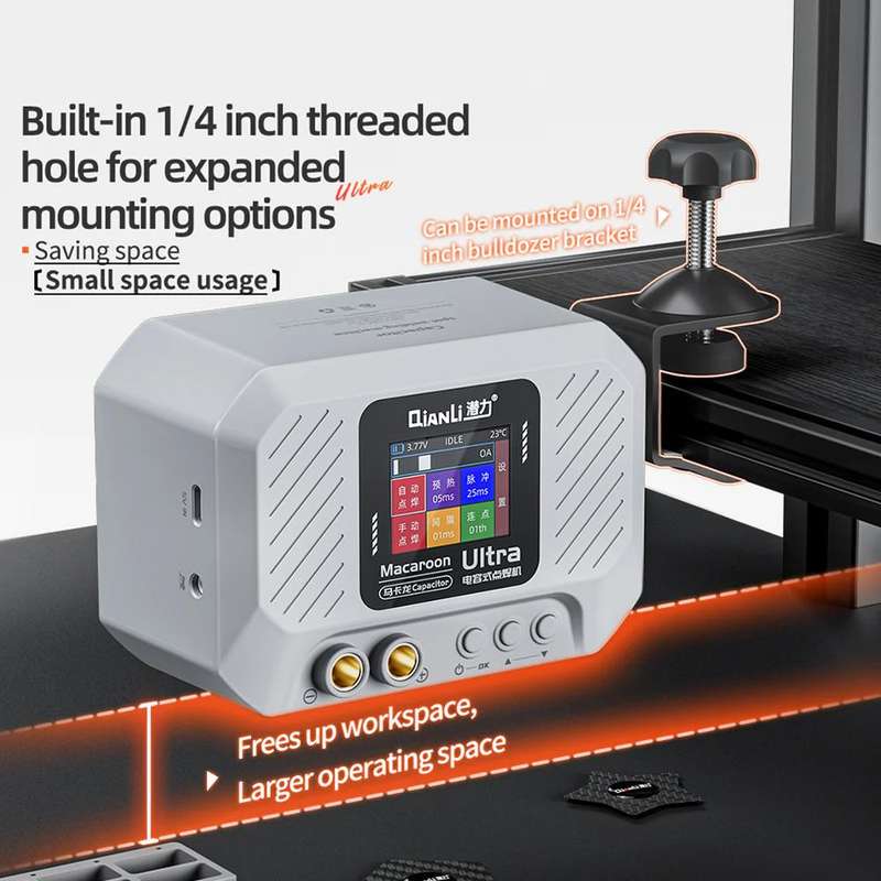 Qianli Macaron Ultra Capacitive Battery Spot Welding Machine for 0.1-0.4mm Thick Nickel Sheet, Plug: