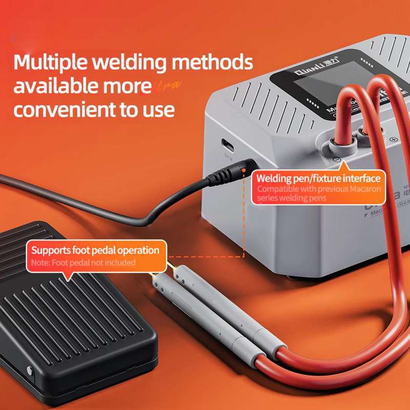 Qianli Macaron Ultra Capacitive Battery Spot Welding Machine for 0.1-0.4mm Thick Nickel Sheet, Plug: