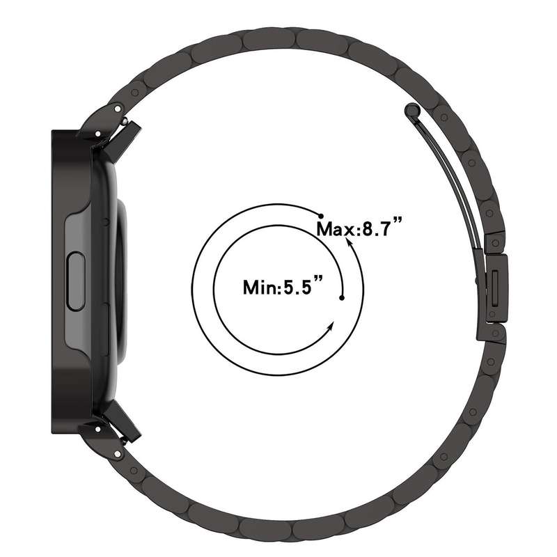 For Google Pixel Watch 3 / 2 / 1 41mm 20mm xDfind One-bead Bamboo Solid Stainless Steel Watch Band(S