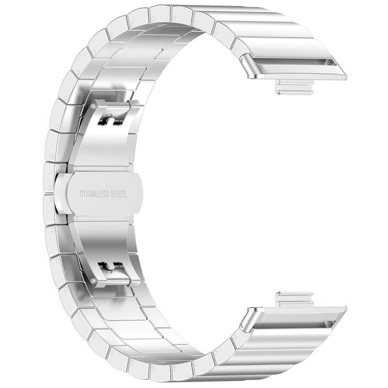 For Huawei Watch Fit4 / Fit3 / Fit4 Pro 20mm xDfind One-bead Bamboo Solid Stainless Steel Watch Band