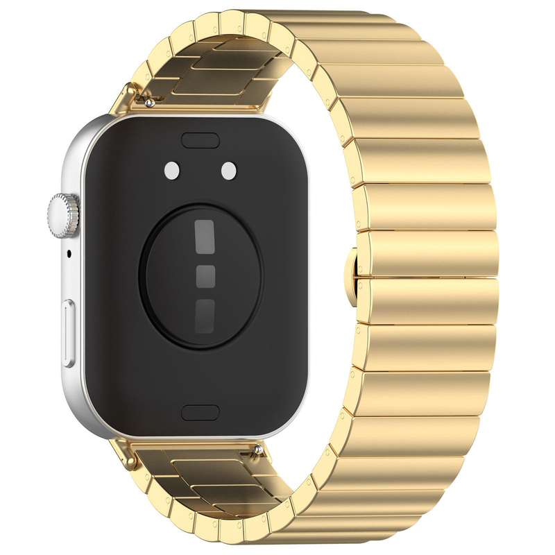 For Huawei Watch Fit4 / Fit3 / Fit4 Pro 20mm xDfind One-bead Bamboo Solid Stainless Steel Watch Band