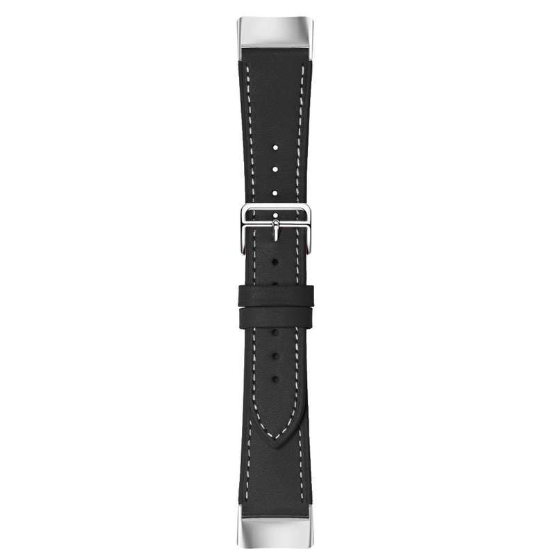 For Fitbit Charge 6 / 5 Cowhide Leather Watch Band(Brown)