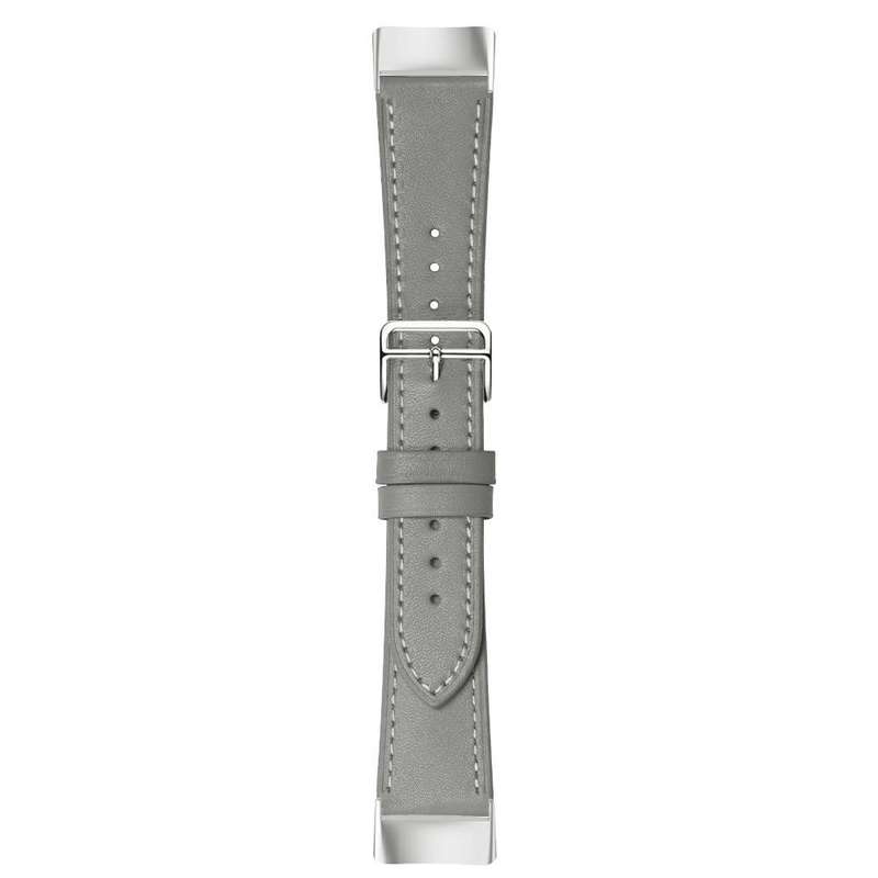 For Fitbit Charge 6 / 5 Cowhide Leather Watch Band(Brown)