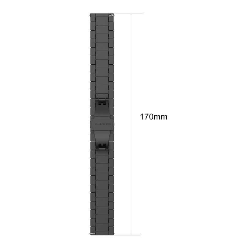 For Samsung Galaxy Watch 7 / 6 / 5 / FE 20mm xDfind One-bead Bamboo Solid Stainless Steel Watch Band
