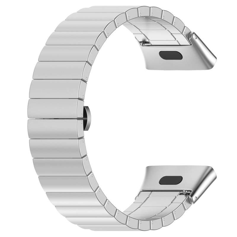 For Xiaomi Smart Band 9 Pro/Redmi Watch 5/4 20mm xDfind One-bead Bamboo Solid Stainless Steel Watch