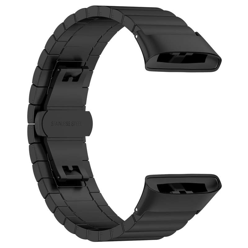 For Xiaomi Smart Band 9 Pro/Redmi Watch 5/4 20mm xDfind One-bead Bamboo Solid Stainless Steel Watch