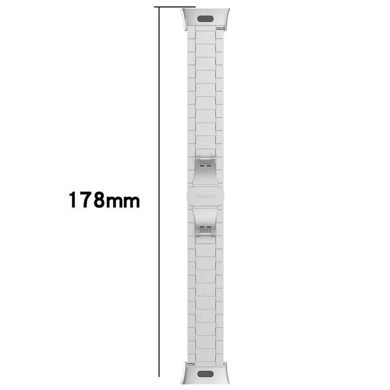 For Redmi Watch 3 Active / Lite 20mm xDfind One-bead Bamboo Solid Stainless Steel Watch Band(Silver)