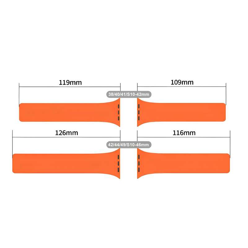 For Apple Watch 38 / 40 / 41 / S10 42mm xDfind Flat Head Litchi Texture Magnetic Silicone Watch Band