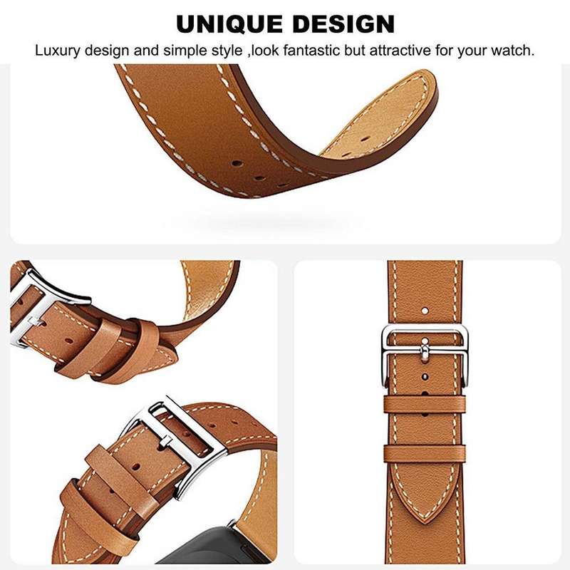 For Google Pixel Watch 3 45mm Fashionable Genuine Leather Watch Band(Brown)