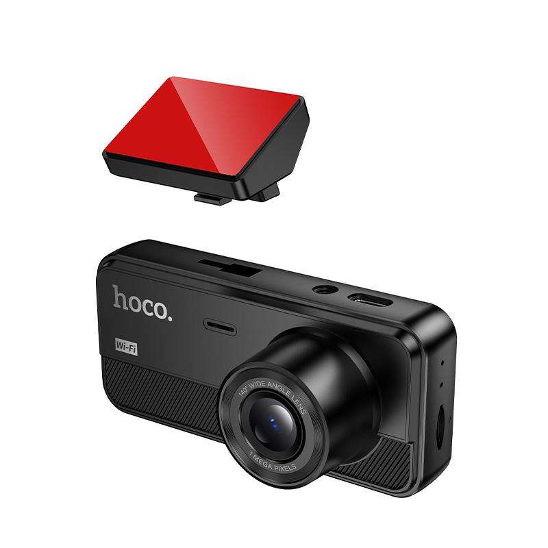 hoco DV15 2 inch Screen Display Three-way Driving Recorder(Black)