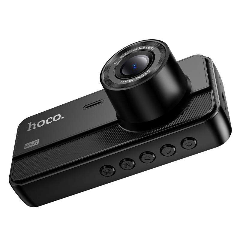 hoco DV15 2 inch Screen Display Three-way Driving Recorder(Black)