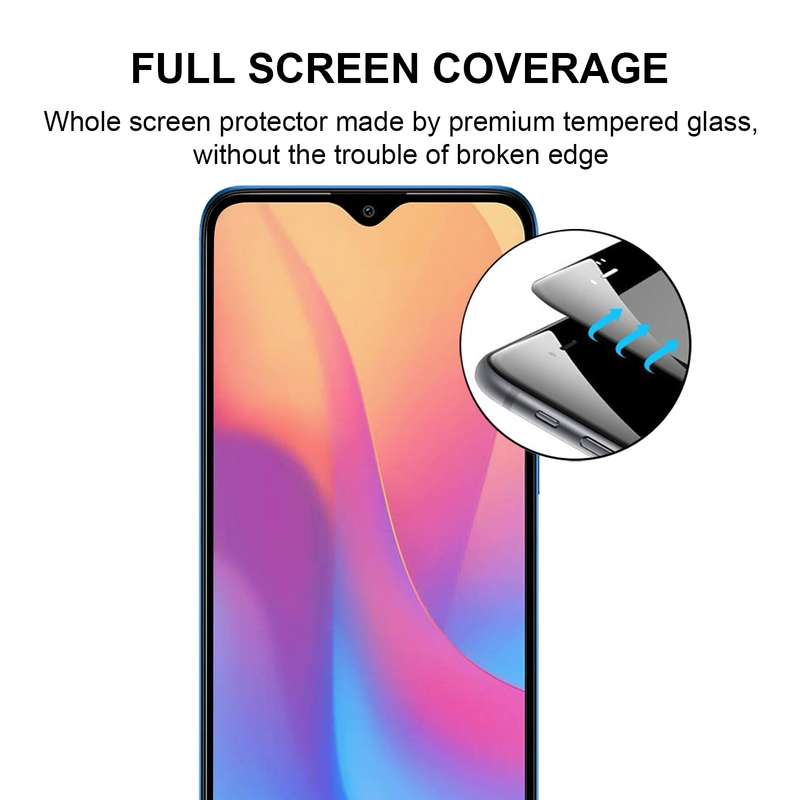 For Xiaomi Redmi 8 / Redmi 8a / Redmi 8a Pro / Redmi 8a Dual Full Glue Full Screen Tempered Glass Fi