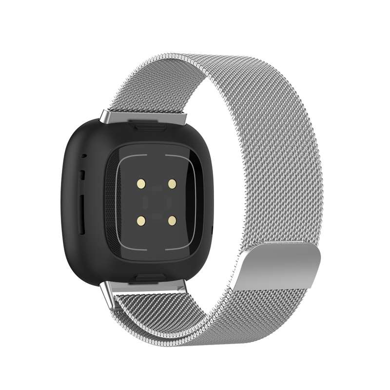 For Fitbit Versa 3 / Fitbit Magnetic Milano Watch Band, Size:Small Code(Rose Pink)