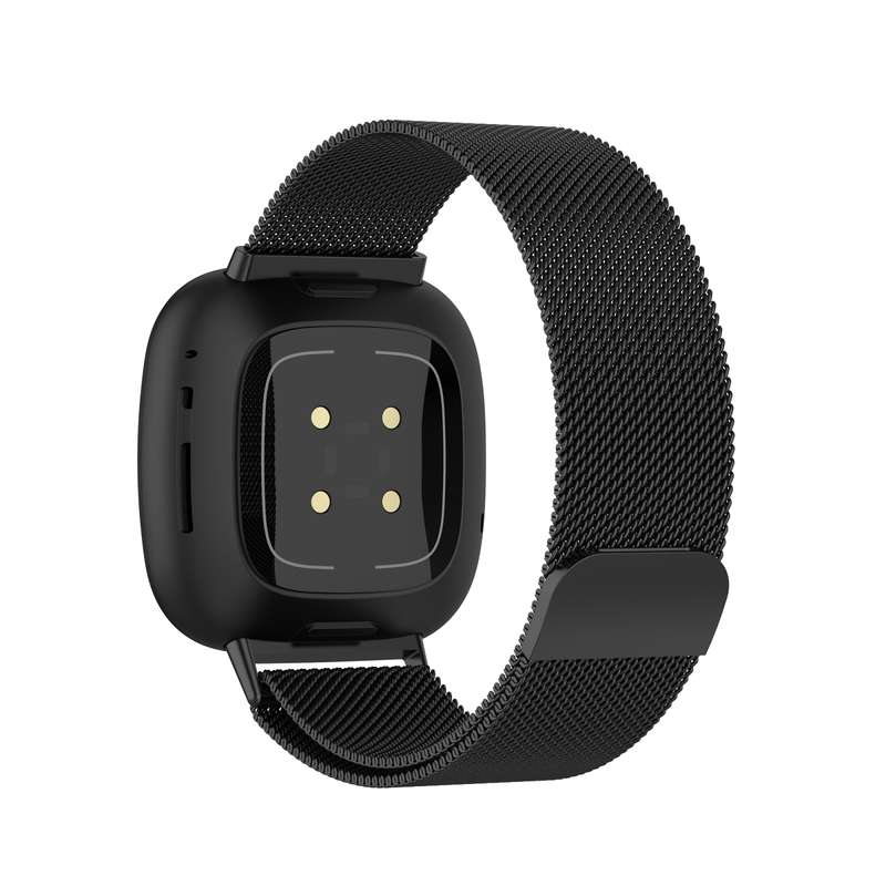 For Fitbit Versa 3 / Fitbit Magnetic Milano Watch Band, Size:Small Code(Rose Pink)